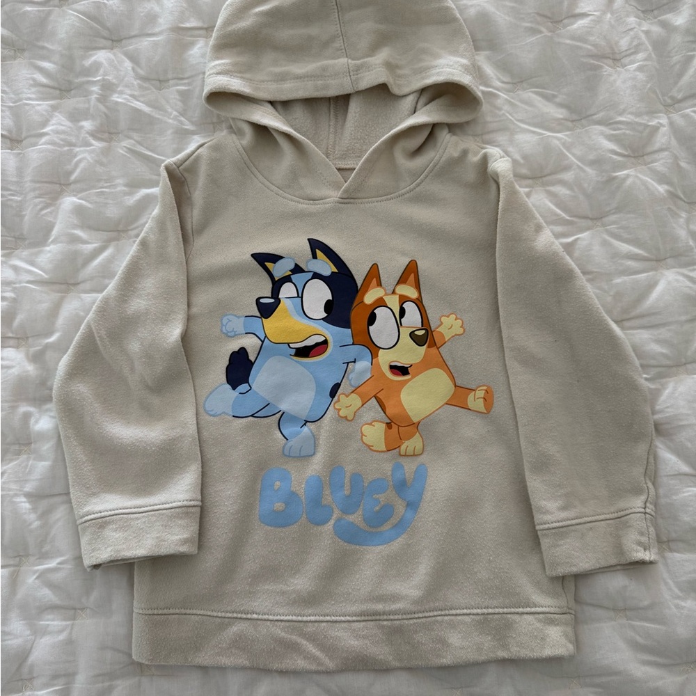 Bluey Kids Hoodie - Cream